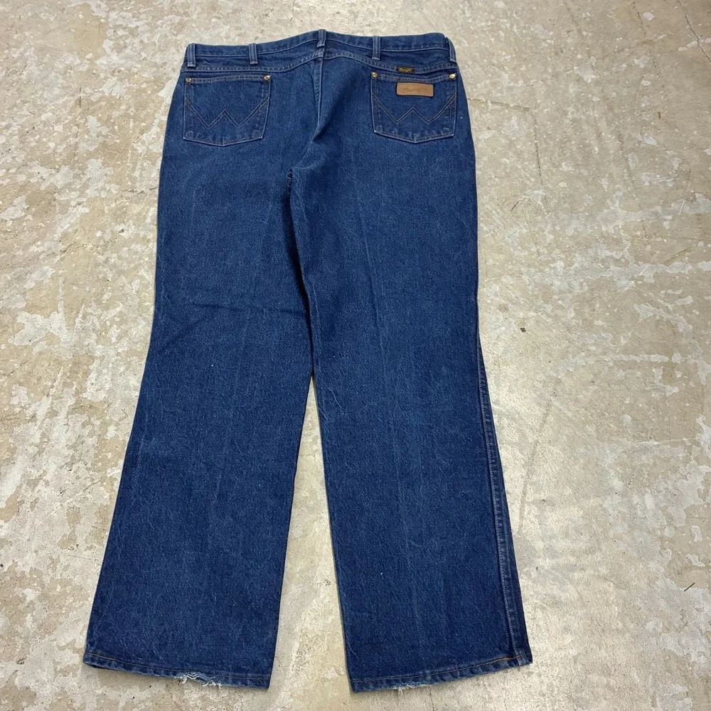 Wrangler Jeans 39x30 Blue Pants 936 Slim Cowboy Western Rodeo Denim Tag 40x32